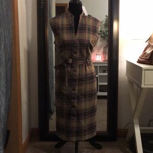 Super Cute, Plaid Button Down Dress